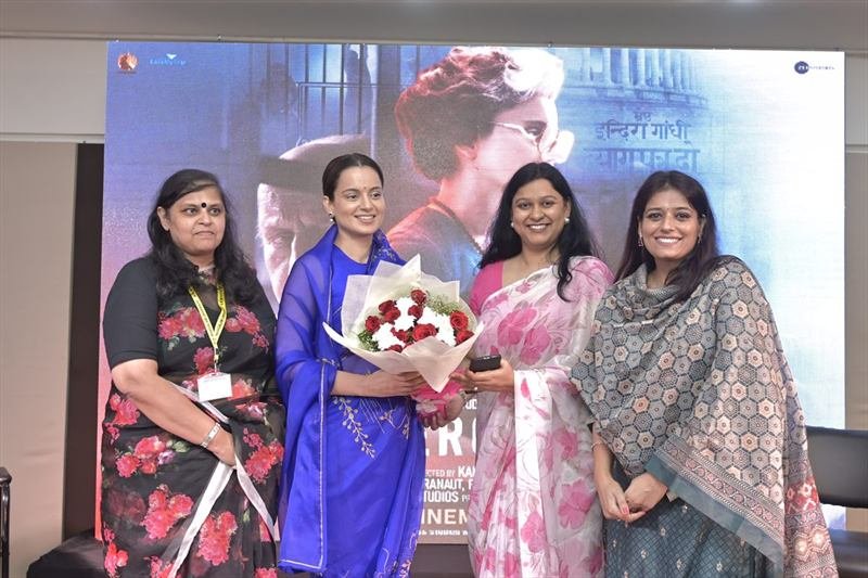 Kangana Ranaut at a KRMU promotional event